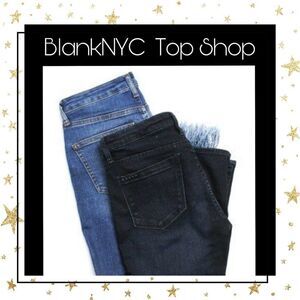 BLANKNYC Top Shop Moto Skinny Jeans 25 26 Lot of 2